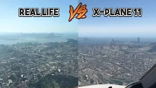 Real Life vs. X-Plane 11 | Circle-To-Land RWY 02R into Rio Santos Dumont SDU/SBRJ