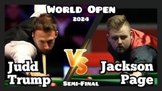 Judd Trump vs Jackson Page - World Open Snooker 2024 - Semi-Final Live (Full Match)