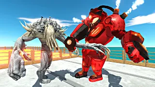 Devil Metal Goro vs Infernals on Hell Bridge - Animal Revolt Battle Simulator