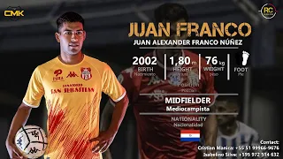 Juan Franco - Midfielder (Mediocampista) - 2002 (2023)