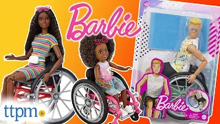 Barbie and Ken Fashionistas & Barbie Chelsea Wheelchair Dolls from Mattel Review!