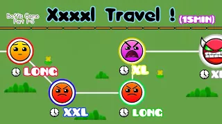 XXXXL TRAVEL (15Min With 5 Stages) | Geometry Dash 2.1 : Boffis Game All Part (1~5) - Boffis123