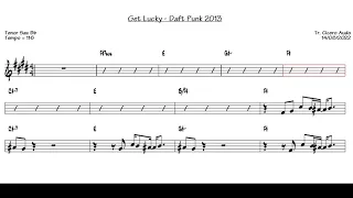 Get Lucky - Daft Punk 2013 (Tenor Sax Bb) [Sheet music]