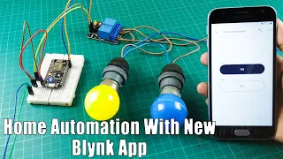 How to make a home automation system using the Nodemcu ESP8266 board and the new Blynk app