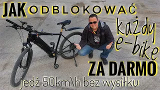 Jak odblokować rower elektryczny Jedź 50kmh bez wysiłku. (Przeczytaj opis pod filmem)