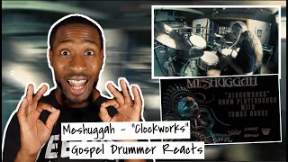 Gospel Drummer REACTS to MESHUGGAH "Clockworks" (DRUM PLAYTHROUGH w/ TOMAS HAAKE)