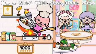 I’m a Chef 1000 ⭐️ Since Birth Toca life story l Toca Boca