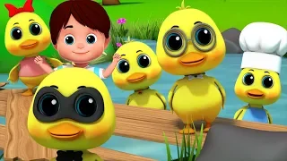 Funny Little Ducks | Ducks Song | Nursery Rhymes | Kids Songs by Junior Squad