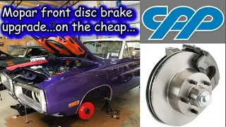 How to: Cheap Mopar Disc brake upgrade! The Super Bee stops now!