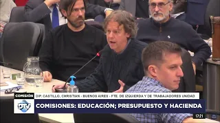 Christian Castillo: "No nos vendan como solución lo que no es solución." #PresupuestoUniversitario