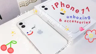 iPhone 11 White Unboxing in 2021 ✨🤍 Setup + Accessories 📦🍎 (𝒂𝒆𝒔𝒕𝒉𝒆𝒕𝒊𝒄)