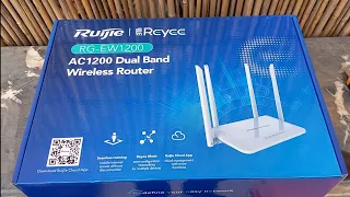 Ruijie RG-EW1200 Unboxing AC1200 Dual Band Wireless Router Long Range Wi-Fi 🛜 Paktron Pakistan 🇵🇰