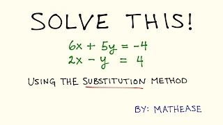 Solving Systems of Linear Equations: Substitution Method