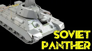 Soviet Panther - T-34/76 screened Border Model, building stage