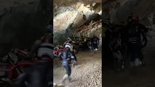 This hard enduro race starts in a cave 🤯 #shorts