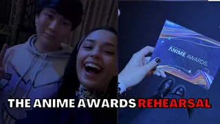 Valkyrae and Sykkuno rehearsing for The Crunchyroll Anime Awards in Japan!