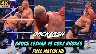 Brock Lesnar vs Cody Rhodes Full Match - WWE Backlash 2023 Highlights HD #backlash2023 #brocklesnar