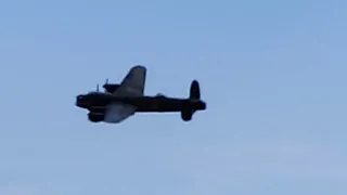 Lancaster Bomber Over East Kirkby, Lincolnshire.