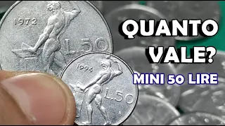 Moneta 50 Lire Piccole, Mini, Rare 1990, 1991, 1992, 1993, 1994, 1995. Valore, Quanto Vale?