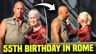 Vin Diesel Celebrates His 55th birthday In Rome With Helen Mirren