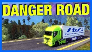 THE MOST DANGEROUS ROAD!! (Euro Truck Simulator 2)