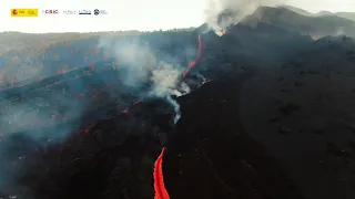 CSIC: La colada del volcán de La Palma. ICMAN-CSIC. (02/10/2021)