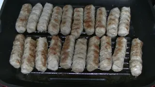 Kebabs in a pan. How to make meat for kebabs.