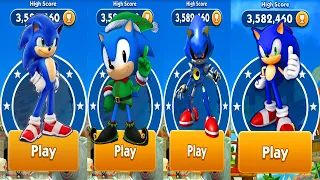 Sonic Dash Android,ios Gameplay - Elf Classic Sonic vs Teen Sonic vs Sonic vs Metal Sonic