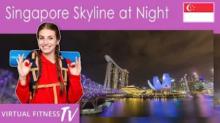 2000 Steps Walk at Home Workout in Singapore at Night - Virtual Walk Tour Singapore with Tour Guide