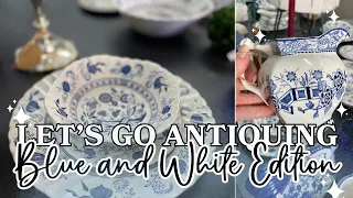 Let's Go Antiquing for Blue and White Dishes + Where I've Been
