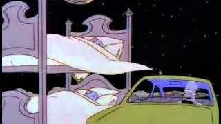 Homer falls asleep while driving