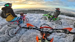 The Reality Of Hard Enduro in the Snow - NO STUDS (RAW)