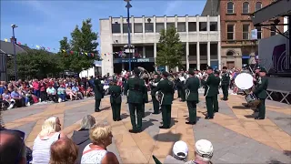 Royal Irish regimental band 2 arm forces day Coleraine 2018