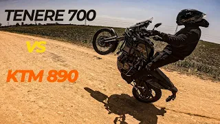 مكابري فبيست 😱🔥 ​TENERE 700 VS KTM 890 ADVENTURE R