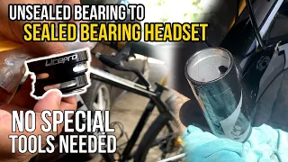 How to Upgrade to Sealed Bearing on MTB Headset Without Special Tools | Easy Step-by-Step Guide