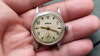 Early Soviet watch POBEDA aluminium case ZIM mechanism 15 jewels made in Soviet Union/Watch VICTORY