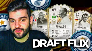 SAIU MUITO ICON no FUT DRAFTFLIX!! QUE LOUCURA!! FIFA 22