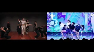 IVE La Chica HEYA (헤야) Choreography Comparison