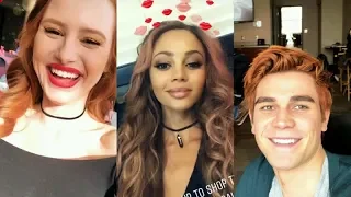 RIVERDALE | Madelaine Petsch, Vanessa Morgan & KJ Apa | Instagram Story Videos | February 14 2018