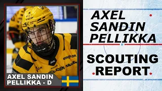 AXEL SANDIN PELLIKKA Highlights 2023 NHL Draft Prospect