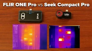 FLIR ONE Pro vs Seek Compact Pro Smartphone Thermal Camera Comparison