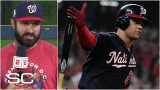 Adam Eaton on Juan Soto's bat flip at 1st base: 'I think it's kinda neat' | SportsCenter