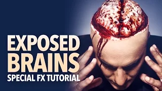 Exposed brain halloween makeup tutorial