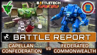 BATTLETECH Capellan Confederation vs Federated Commonwealth | Alpha Strike Battle Report | Civil War