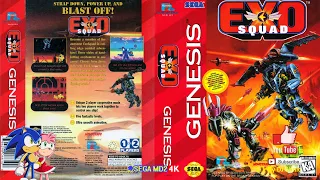 Exo Squad - Level Hard - (Sega Genesis) - Full Longplay [4K]