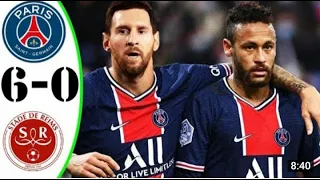 PSG vs REIMS ( 6 - 0  all goals extended Highlights MESSI, NEYMAR, MBAPPE )