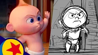 Jack-Jack vs. Racoon from Incredibles 2 | Pixar Side by Side