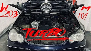 Mercedes W203 Turbo Pt2 | Making a 3 Inch (76mm) TURBO Downpipe & Straight Pipe Exhaust |M104 Turbo