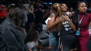 Sabrina Ionescu greets Bryant family after Liberty win | WNBA on ESPN