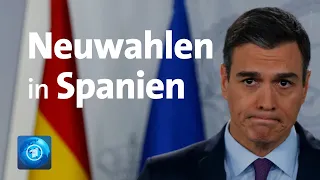 Regierungskrise: Neuwahlen in Spanien angekündigt